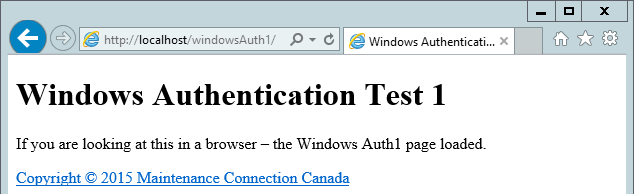 Authentication Test